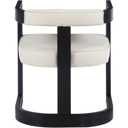Meridian Manchester Cream Vegan Leather Dining Chair