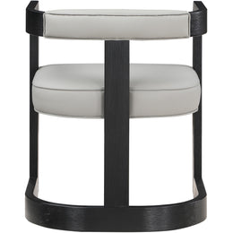 Meridian Manchester Grey Vegan Leather Dining Chair