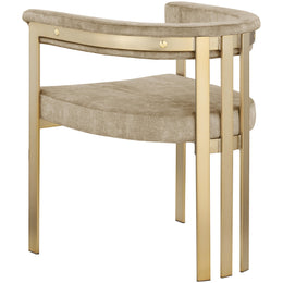 Meridian Marcello Beige Velvet Dining Chair