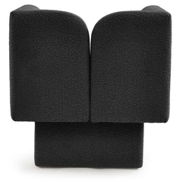 Meridian Marcel Black Boucle Fabric Chair