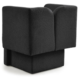 Meridian Marcel Black Boucle Fabric Chair