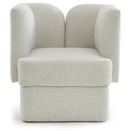Meridian Marcel Cream Boucle Fabric Chair