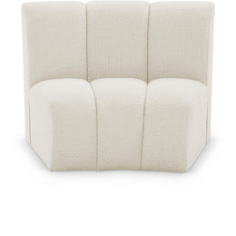 Meridian Infinity Cream Boucle Fabric Modular Chair