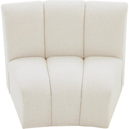 Meridian Infinity Cream Boucle Fabric Modular Chair