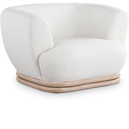 Meridian Kipton Cream Boucle Fabric Chair