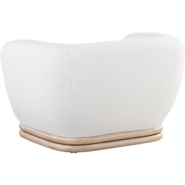 Meridian Kipton Cream Boucle Fabric Chair