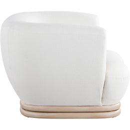 Meridian Kipton Cream Boucle Fabric Chair