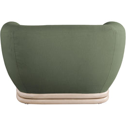Meridian Kipton Green Boucle Fabric Chair