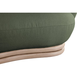Meridian Kipton Green Boucle Fabric Chair