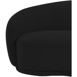 Meridian Hyde Black Boucle Fabric Chair