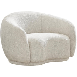 Meridian Hyde Cream Boucle Fabric Chair