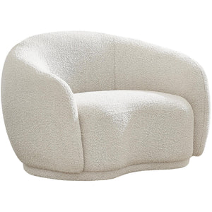 Meridian Hyde Cream Boucle Fabric Chair