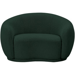 Meridian Hyde Green Boucle Fabric Chair