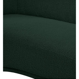 Meridian Hyde Green Boucle Fabric Chair