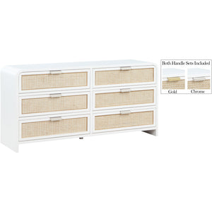 Meridian Sage White Dresser