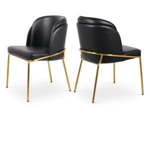 Meridian Jagger Black Vegan Leather Dining Chair