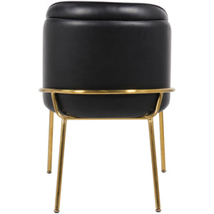 Meridian Jagger Black Vegan Leather Dining Chair