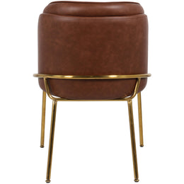 Meridian Jagger Brown Vegan Leather Dining Chair