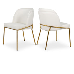 Meridian Jagger White Vegan Leather Dining Chair