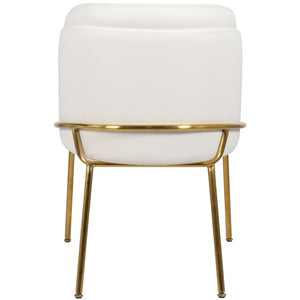 Meridian Jagger White Vegan Leather Dining Chair