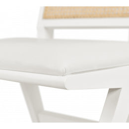 Meridian Abby Cream Vegan Leather Dining Side Chair