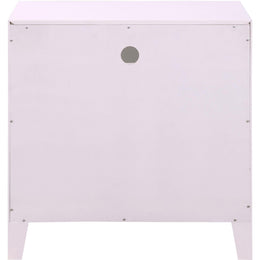 Meridian Bowtie Pink / Gold Night Stand