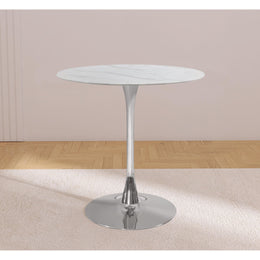 Meridian Holly Chrome Counter Height Table (3 Boxes)