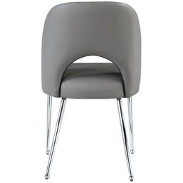 Meridian Logan Grey Vegan Leather Dining Chair