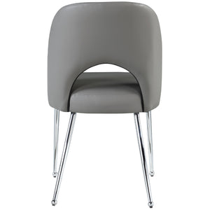 Meridian Logan Grey Vegan Leather Dining Chair