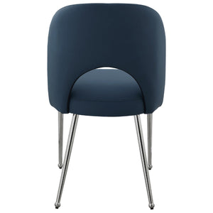 Meridian Logan Navy Vegan Leather Dining Chair
