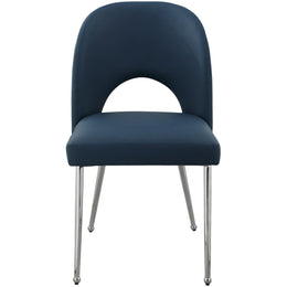 Meridian Logan Navy Vegan Leather Dining Chair