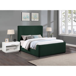 Meridian Oliver Green Boucle Fabric Full Bed (3 Boxes)