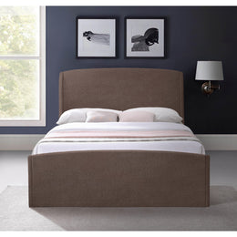 Meridian Tess Brown Velvet King Bed (3 Boxes)