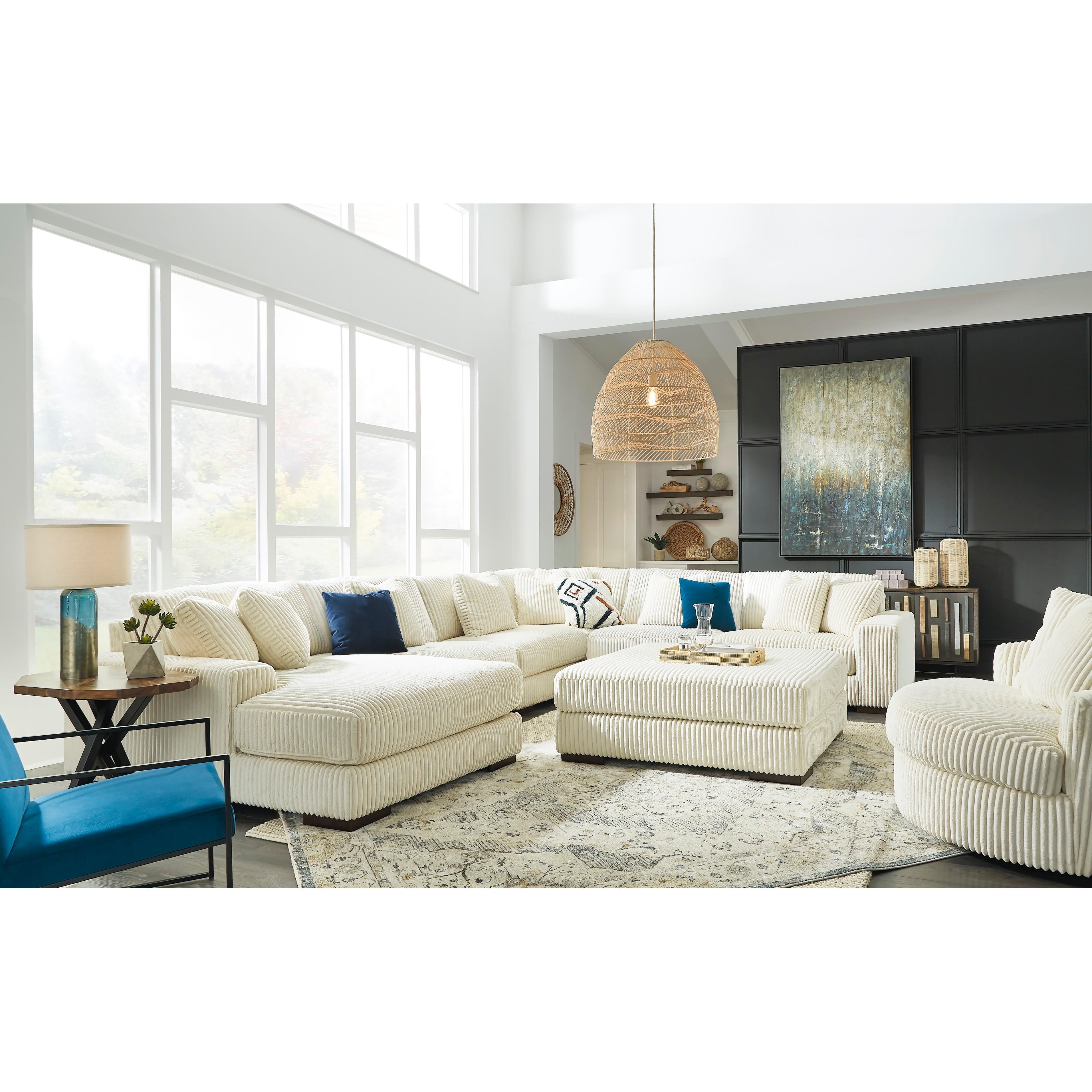 Swipe Furniture Exclusive Design Lindyn Fabric 6 pc Sectional 2110416/2110446/2110446/2110477/2110446/2110465