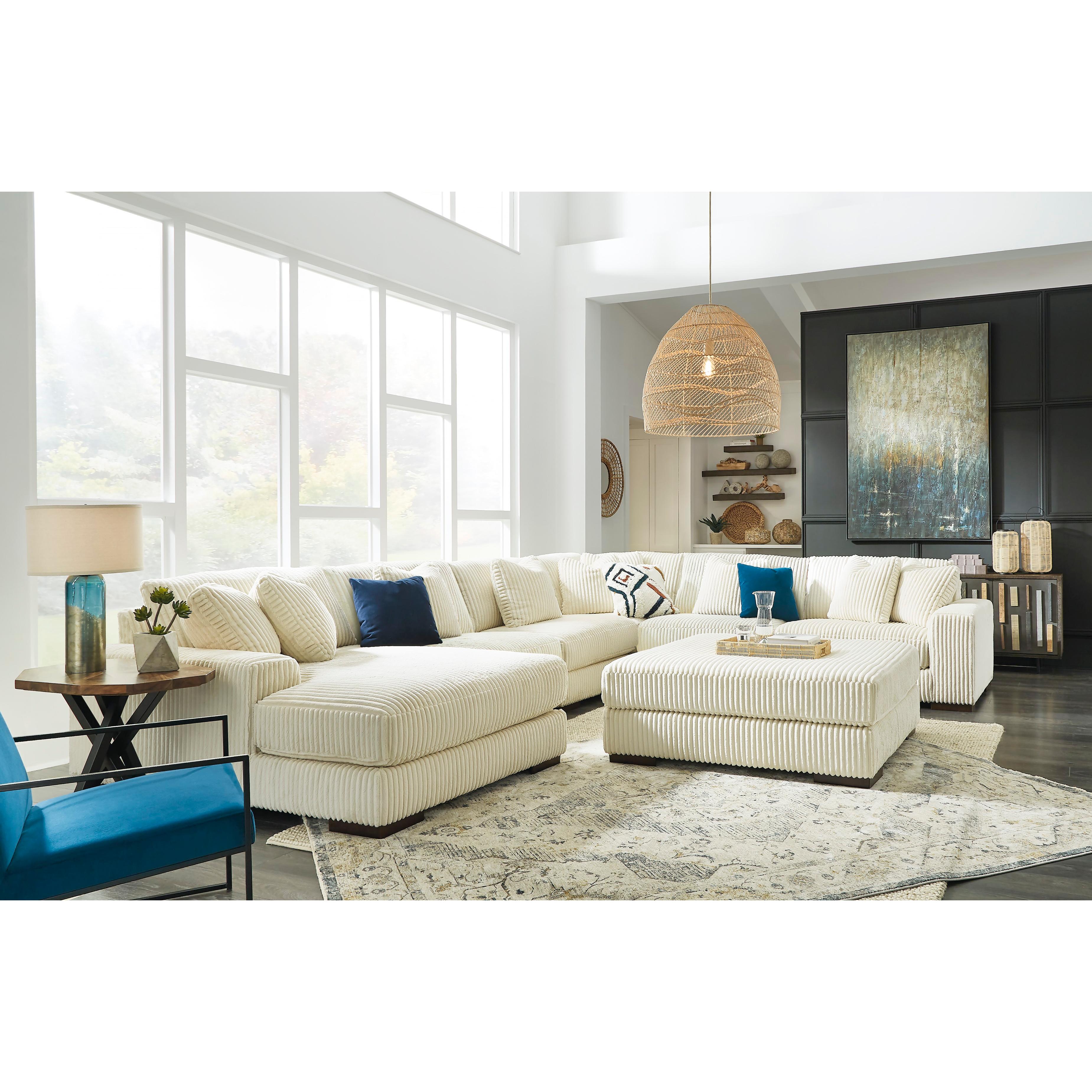 Swipe Furniture Exclusive Design Lindyn Fabric 6 pc Sectional 2110416/2110446/2110446/2110477/2110446/2110465