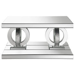 Breena Mirrored Coffee and End Table Set