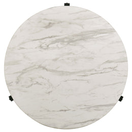Tandi  Faux Marble Coffee and End Table Set White