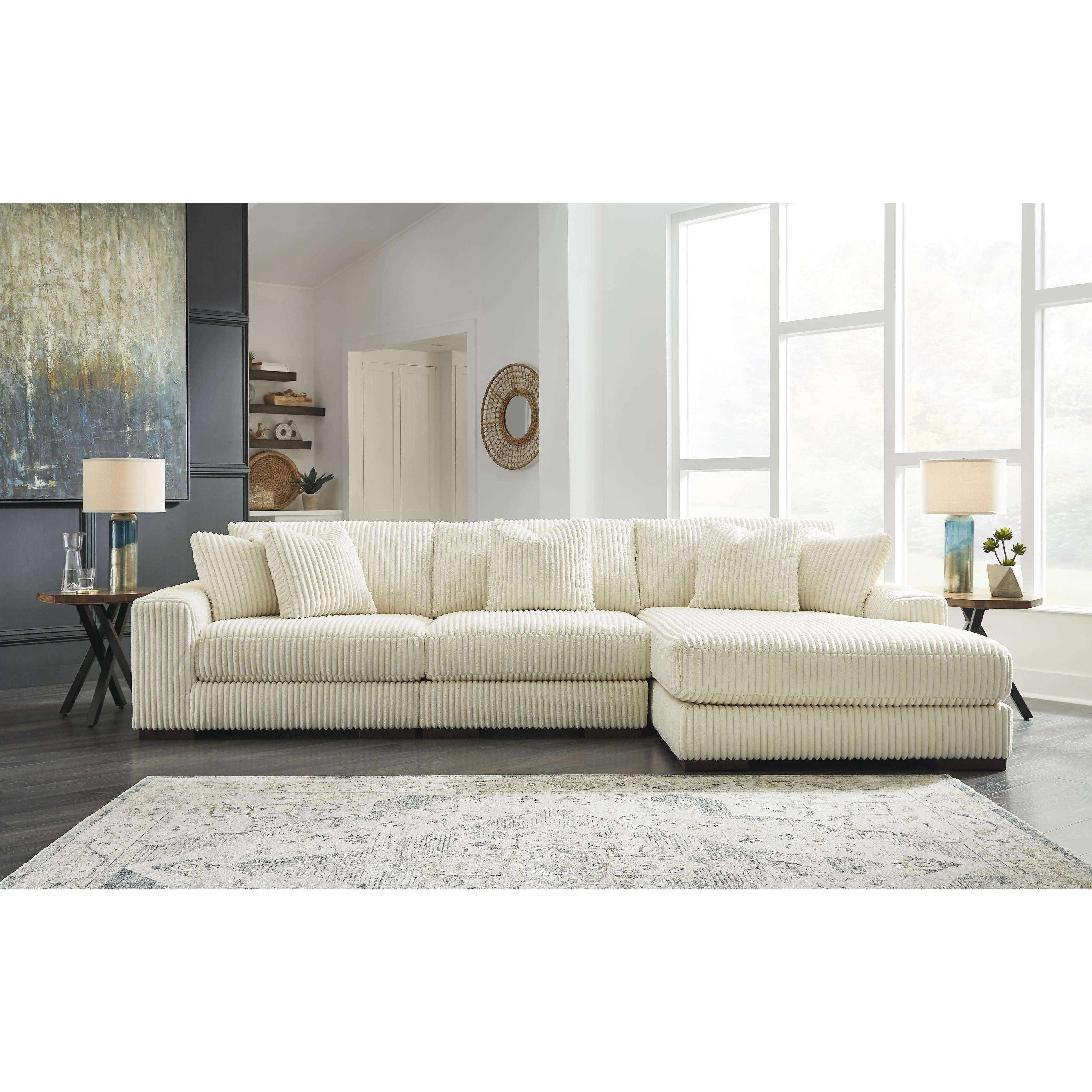 Swipe Furniture Exclusive Design Lindyn Fabric 3 pc Sectional 2110464/2110446/2110417