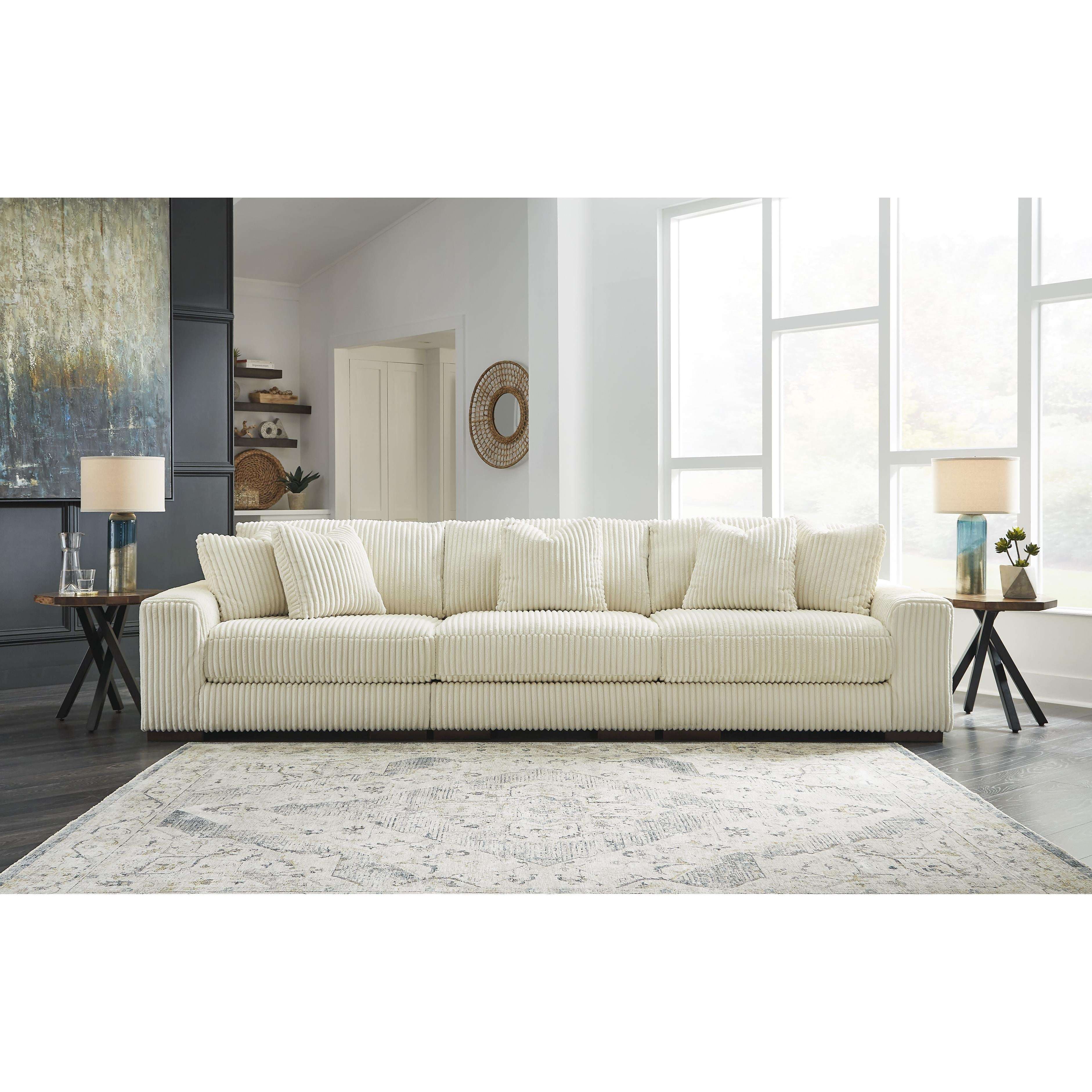 Diamond Modern Furniture Exclusive Design Lindyn Fabric 3 pc Sectional 2110464/2110446/2110465