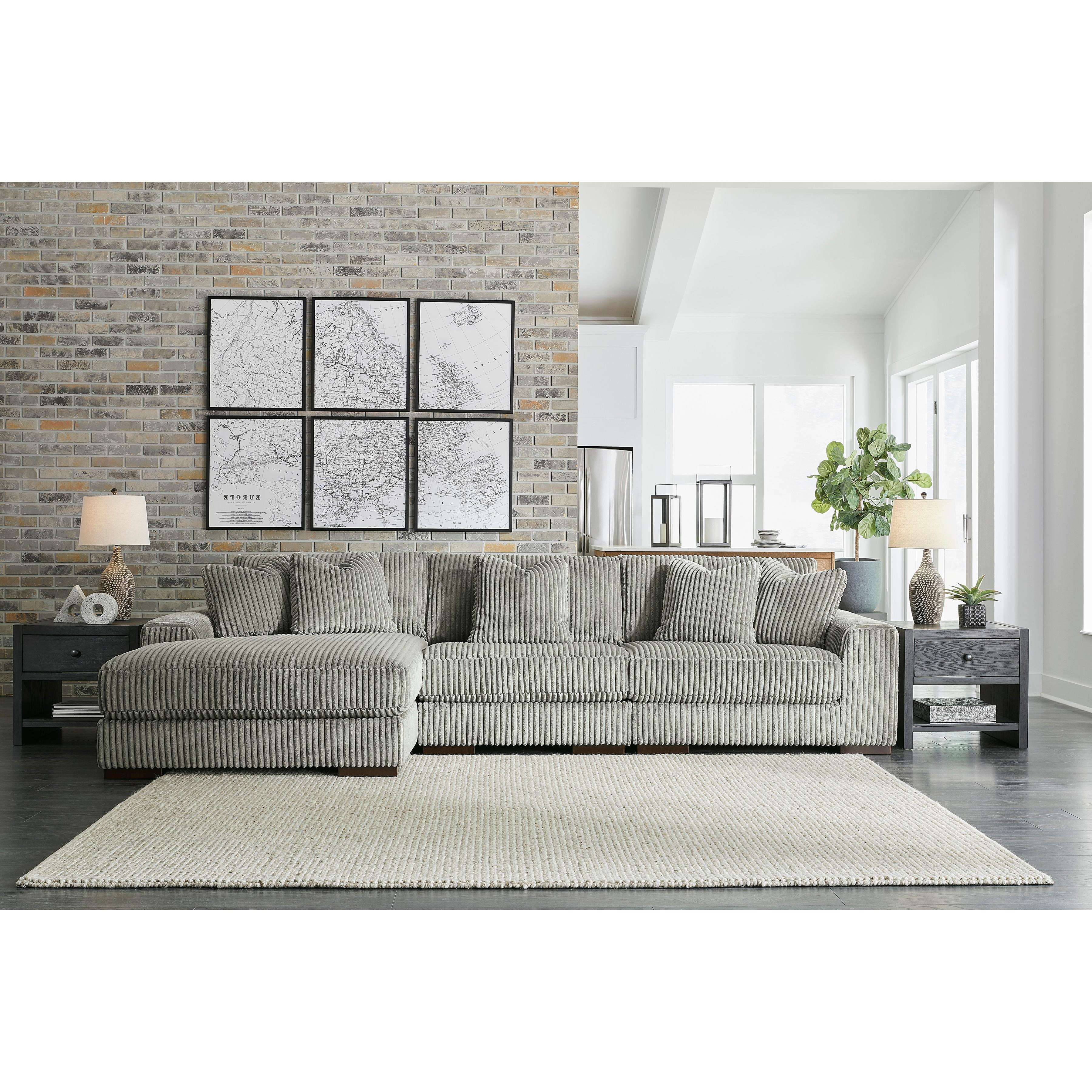Diamond Modern Furniture Exclusive Design Lindyn Fabric 3 pc Sectional 2110516/2110546/2110565
