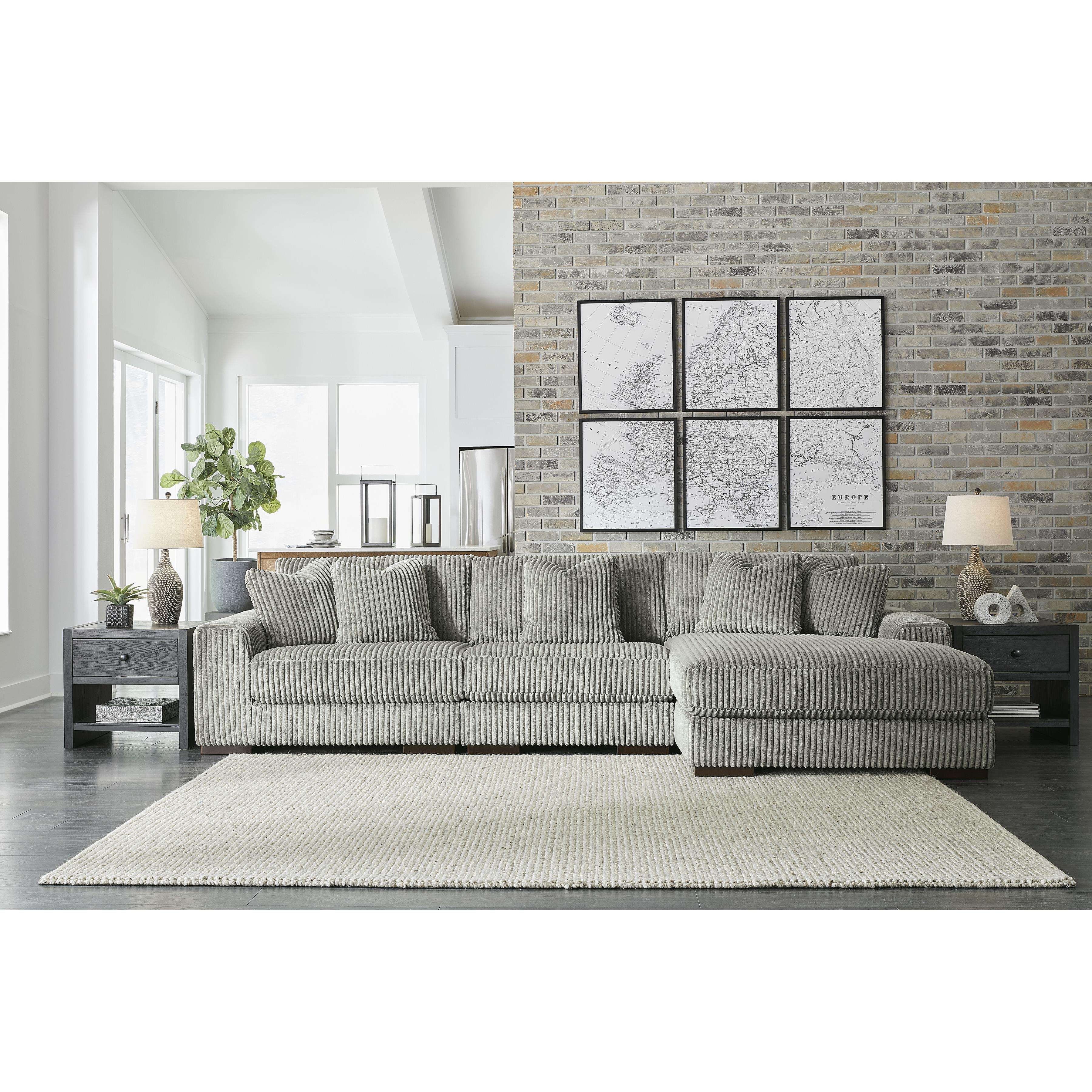 Swipe Furniture Exclusive Design Lindyn Fabric 3 pc Sectional 2110564/2110546/2110517