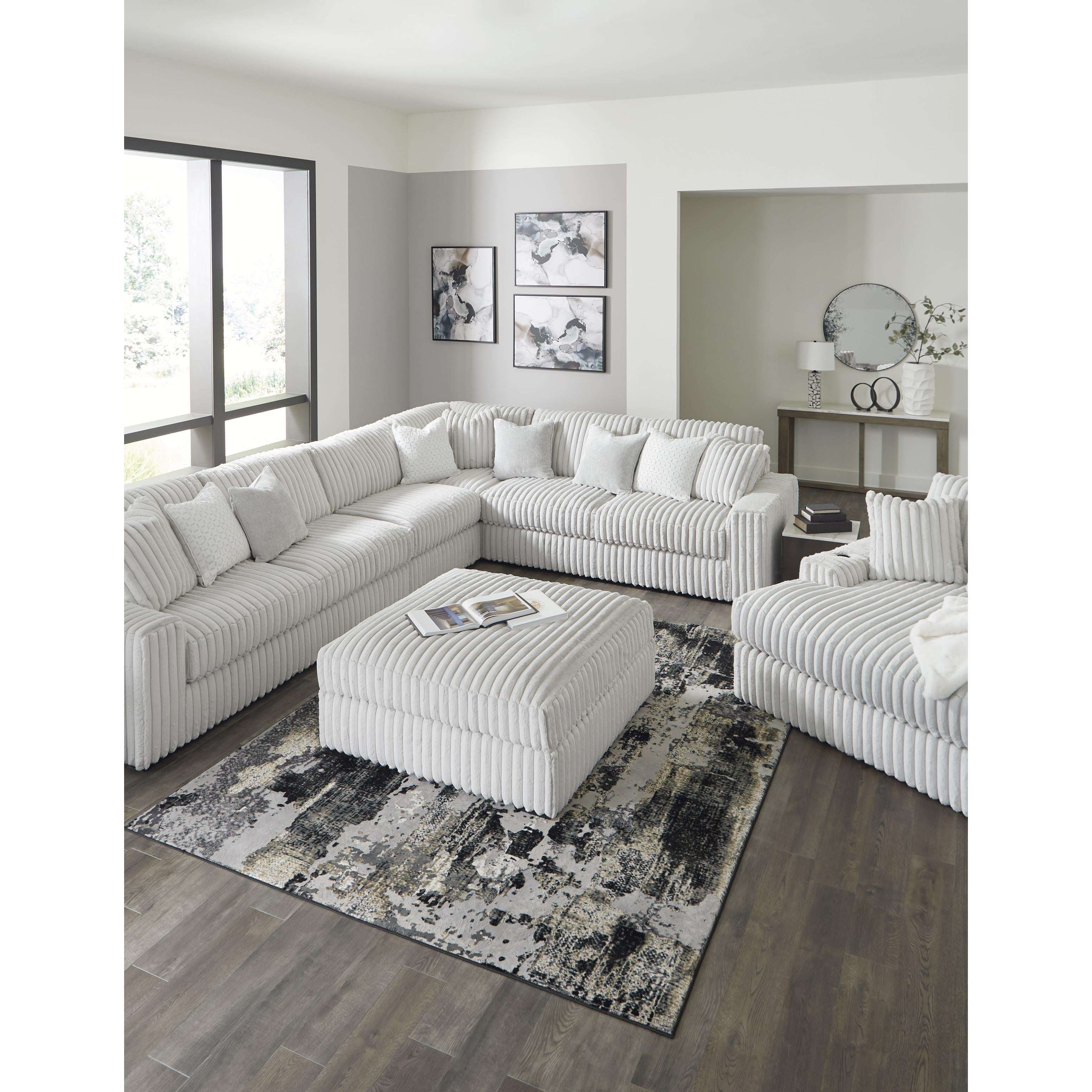 Swipe Furniture Exclusive Design Stupendous Fabric Ottoman 2590308