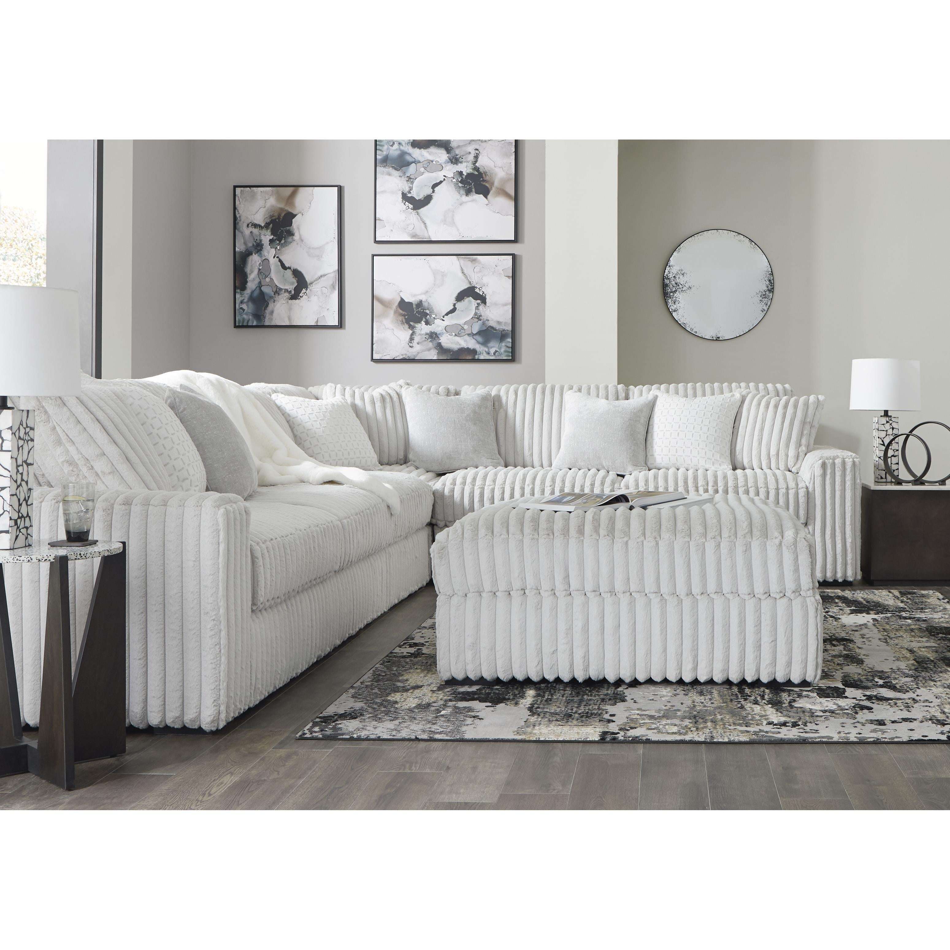 Swipe Furniture Exclusive Design Stupendous Fabric Ottoman 2590308