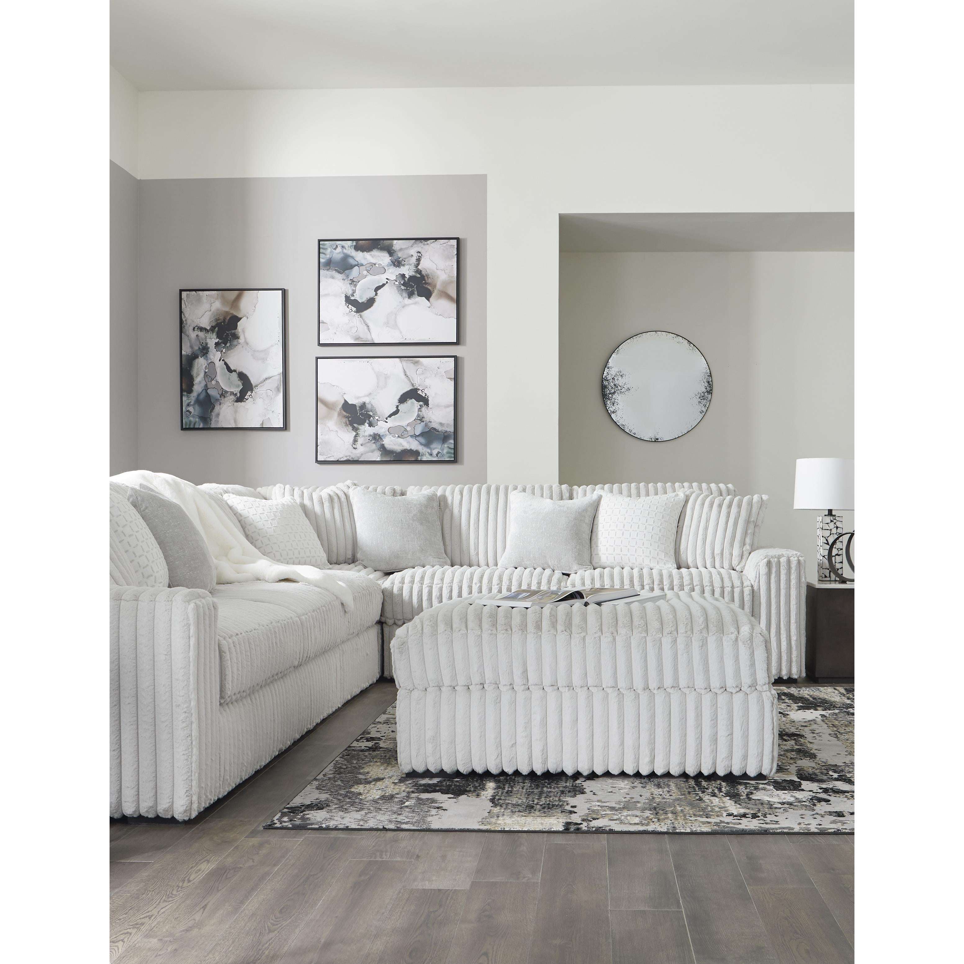 Swipe Furniture Exclusive Design Stupendous Fabric Ottoman 2590308
