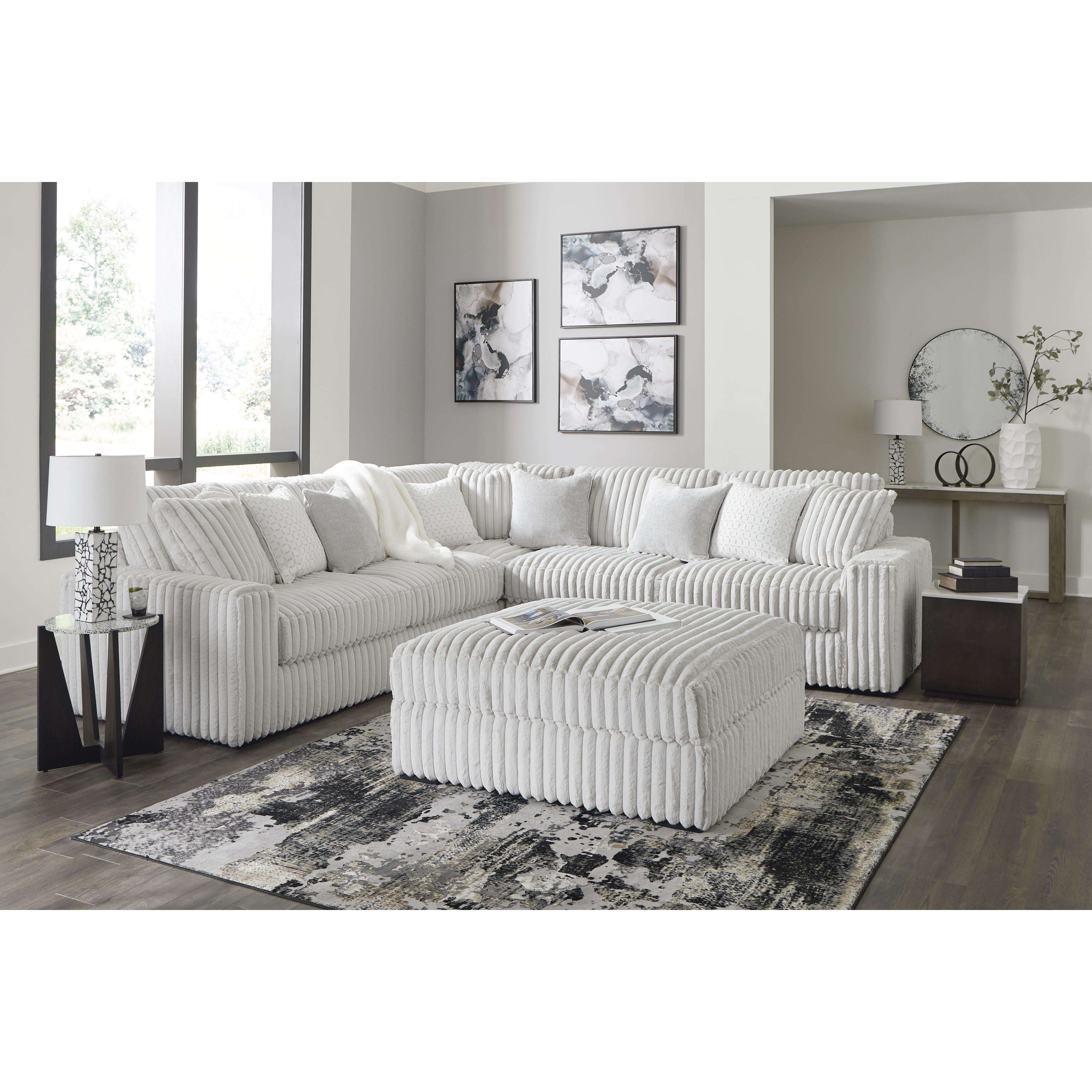 Swipe Furniture Exclusive Design Stupendous Fabric Ottoman 2590308