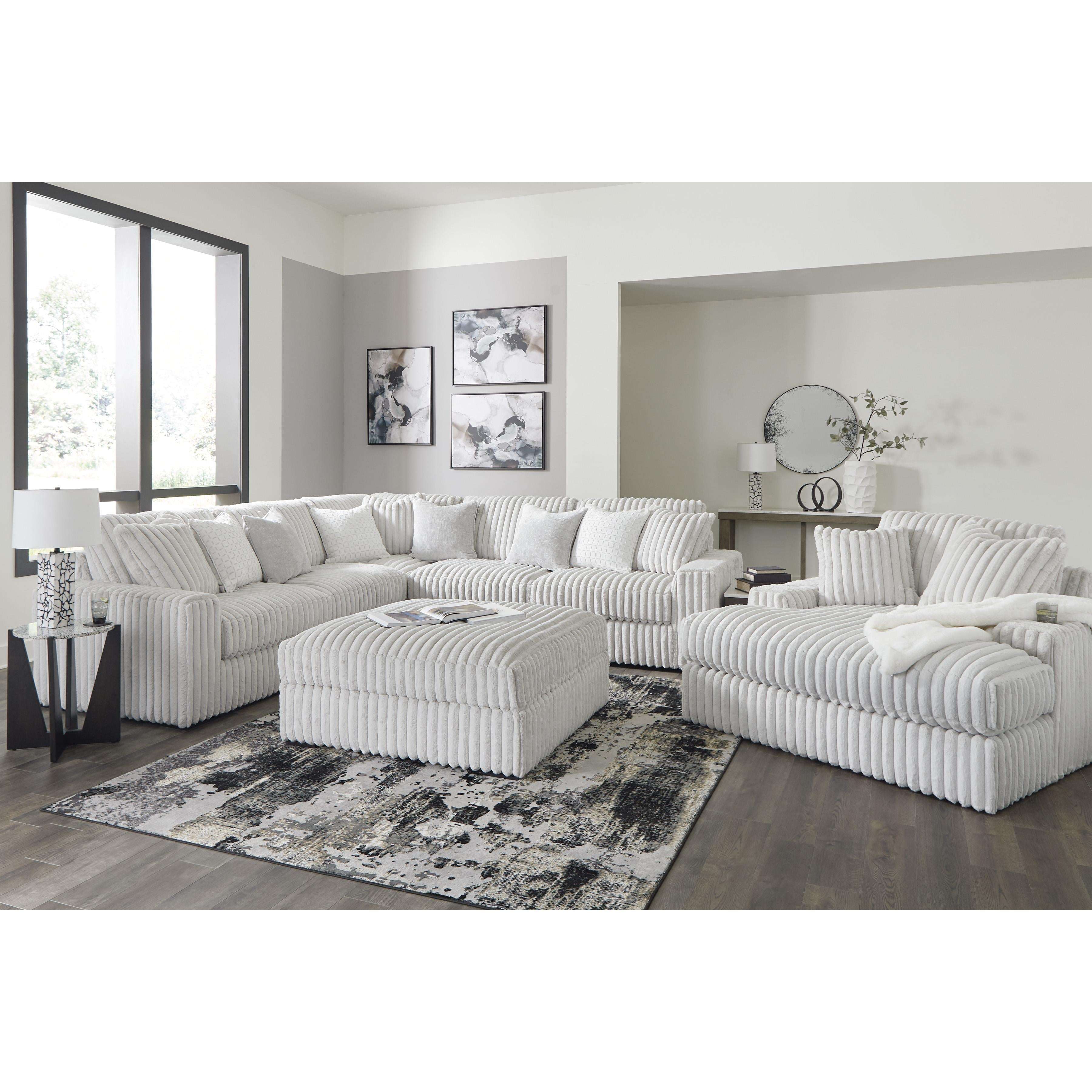 Swipe Furniture Exclusive Design Stupendous Fabric Ottoman 2590308