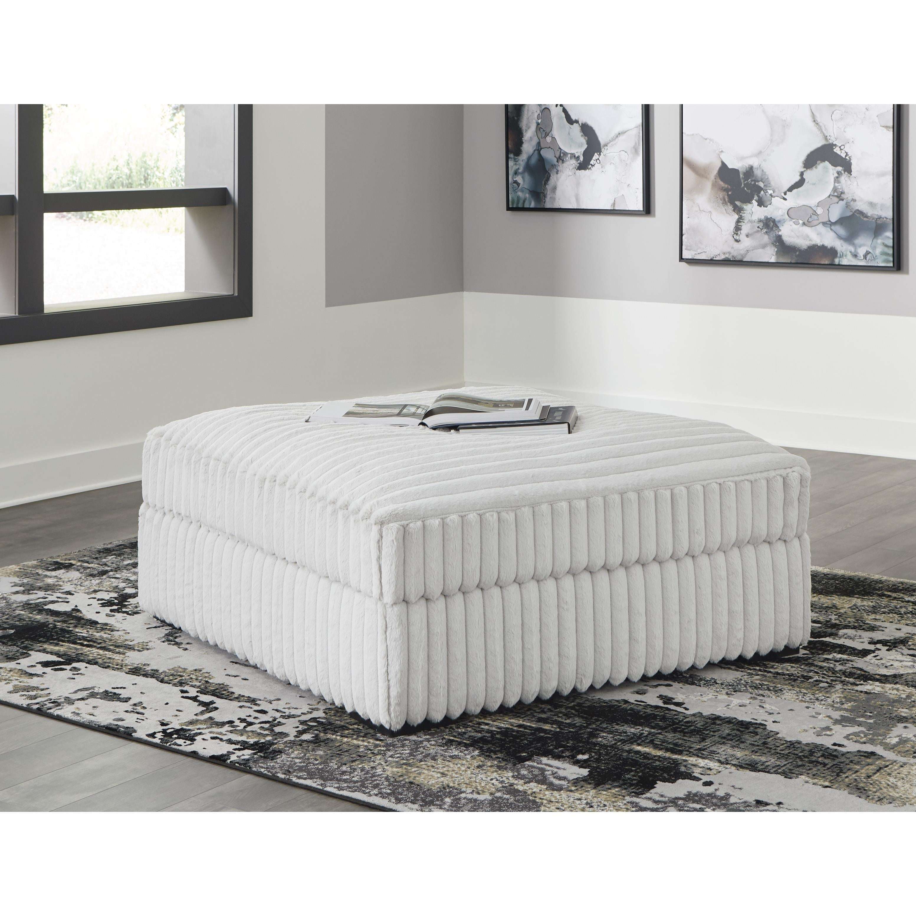 Swipe Furniture Exclusive Design Stupendous Fabric Ottoman 2590308