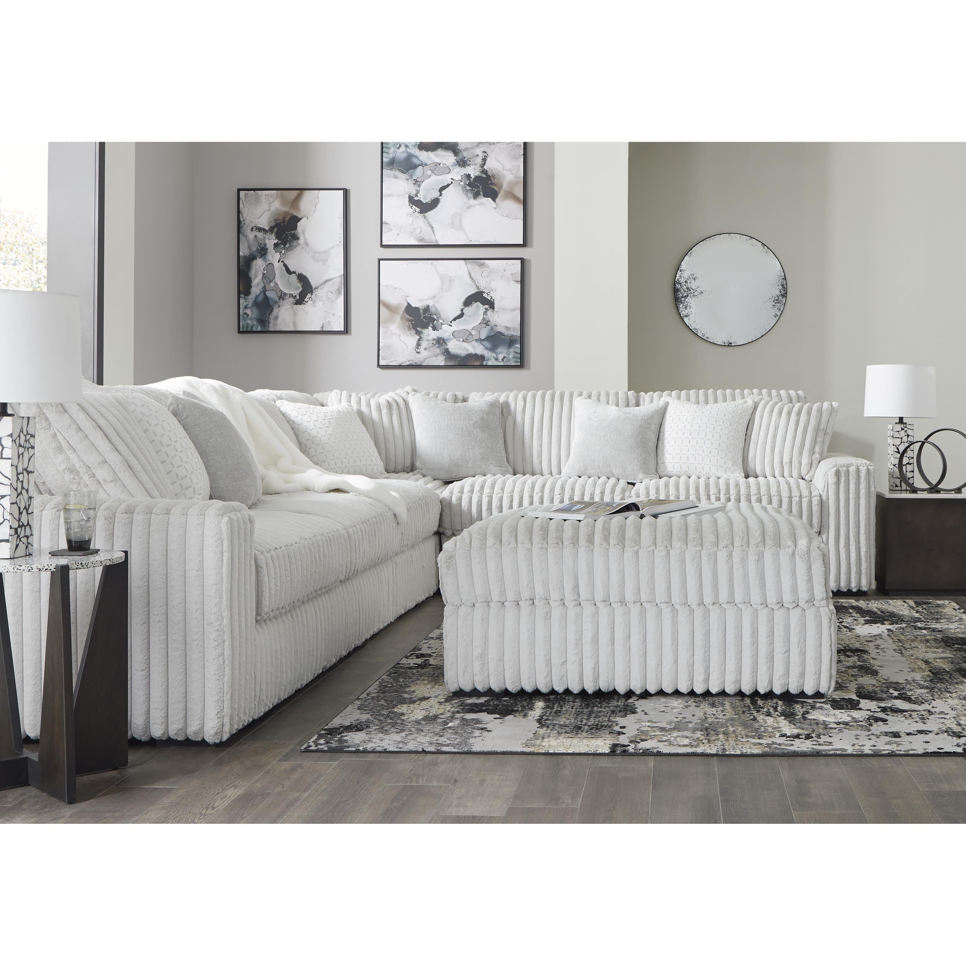Swipe Furniture Exclusive Design Stupendous Fabric Ottoman 2590308