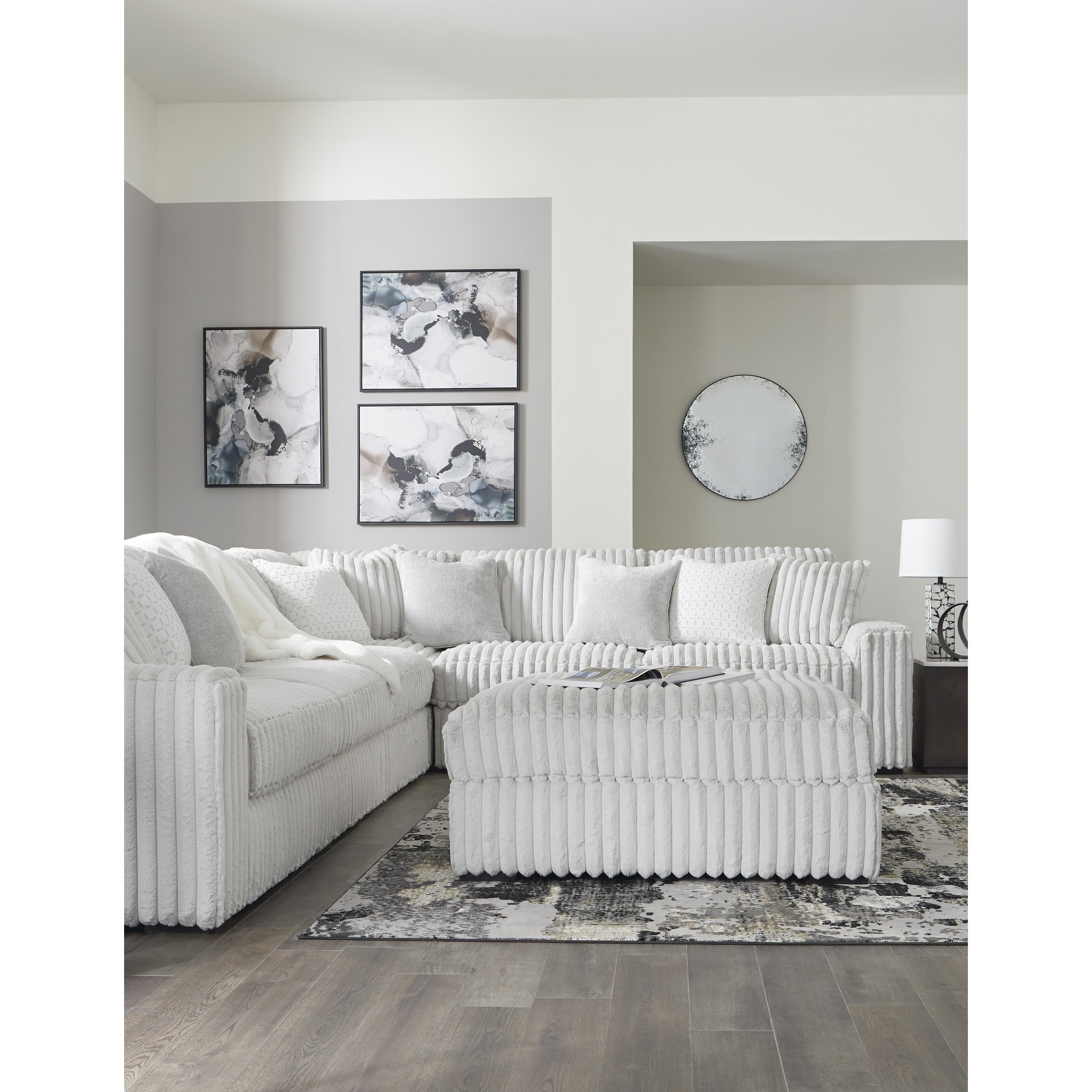 Swipe Furniture Exclusive Design Stupendous Fabric Ottoman 2590308