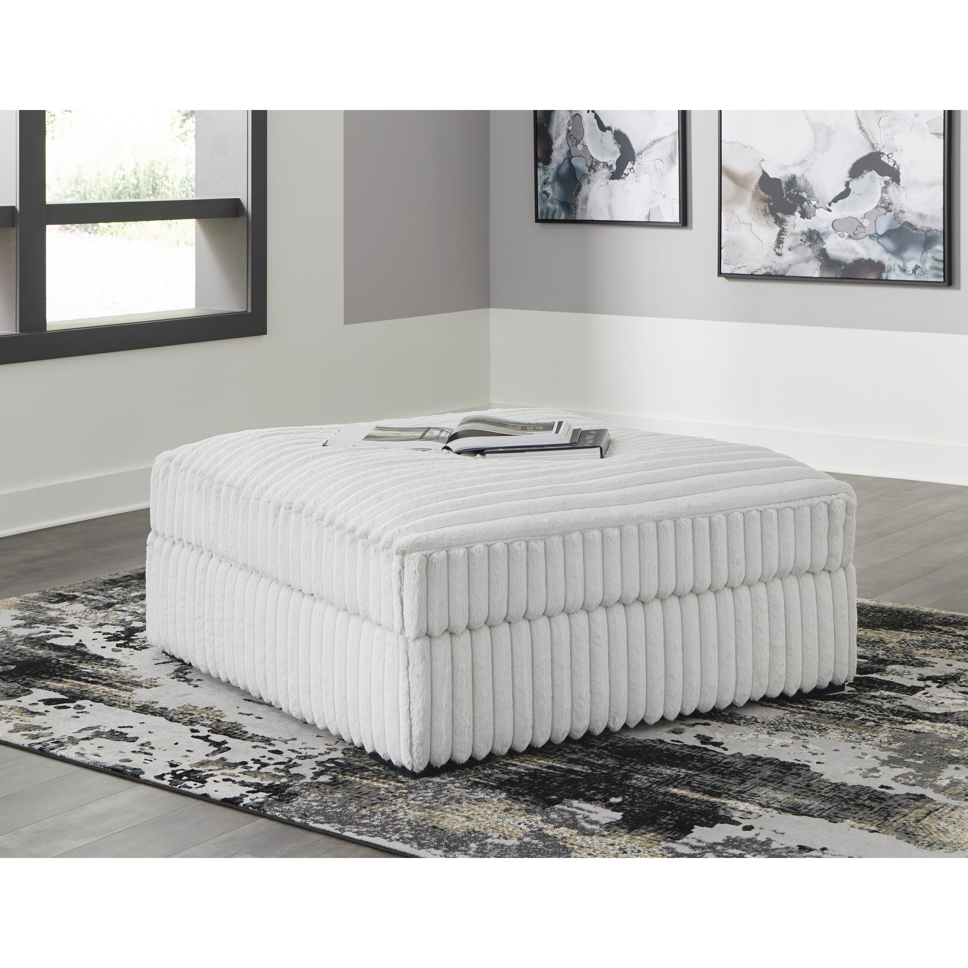 Swipe Furniture Exclusive Design Stupendous Fabric Ottoman 2590308